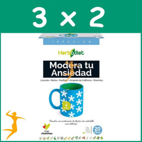 PACK 3x2 HERBODIET MODERA TU ANSIEDAD 20 FILTROS NOVA DIET