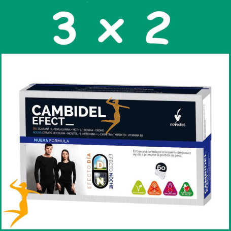 PACK 3x2 CAMBIDEL EFECT 60 CÁPSULAS VEGETALES NOVA DIET