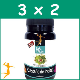 PACK 3x2 CASTAÑO DE INDIAS 30 CÁPSULAS VEGETALES NOVA DIET