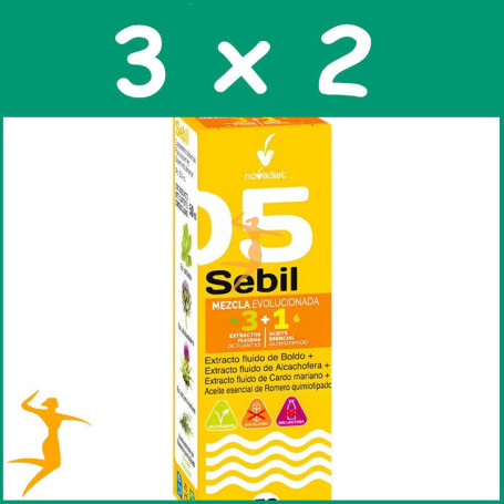 PACK 3x2 SEBIL + ACEITE ESENCIAL DE ROMERO 50 ML NOVA DIET