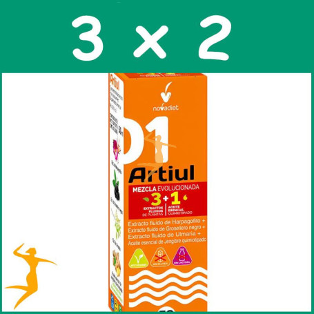 PACK 3x2 ARTIUL + ACEITE ESENCIAL DE JENGIBRE 50 ML NOVA DIET