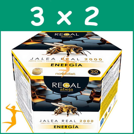 PACK 3x2 REGAL ABEJA ENERGIA 20 VIALES NOVA DIET