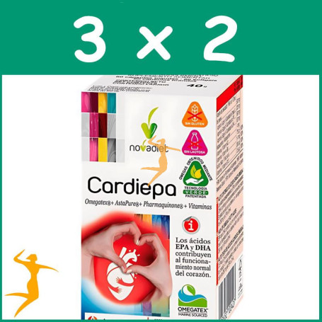 PACK 3x2 CARDIEPA 60 CÁPSULAS NOVA DIET