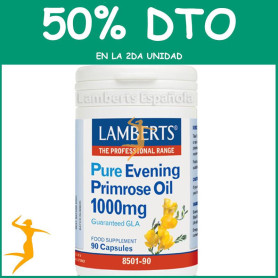 ACEITE DE PRÍMULA PURO 1000Mg. LAMBERTS OFERTA 2UD