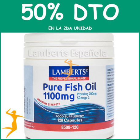 ACEITE PESCADO 1100Mg. 120 CÁPSULAS LAMB OFERTA 2UD