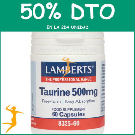 TAURINA 500Mg. LAMBERTS OFERTA 2UD