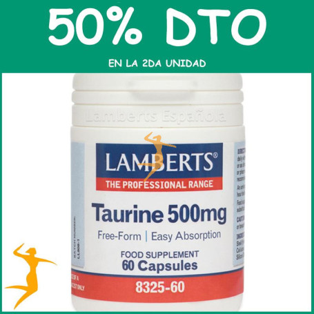 TAURINA 500Mg. LAMBERTS OFERTA 2UD