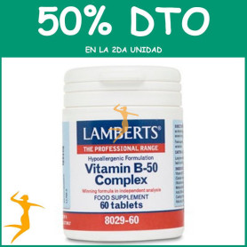 COMPLEJO DE VITAMINAS B-50 LAMBERTS OFERTA 2UD