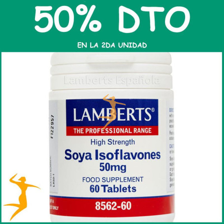 ISOFLAVONAS DE SOJA 50Mg. LAMBERTS OFERTA 2UD