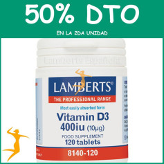 VITAMINA D 400UI LAMBERTS OFERTA 2UD