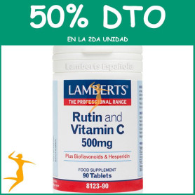 RUTINA Y VIT C 500Mg. + BIOFLAVONOIDES LAMBERTS OFERTA 2UD