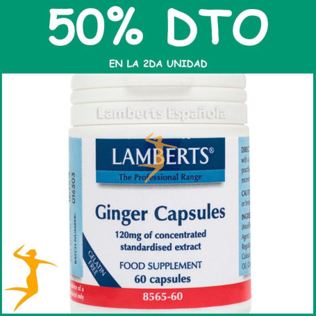 JENGIBRE 120Mg. LAMBERTS OFERTA 2UD