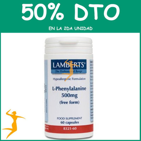 L-FENILALANINA 500Mg. LAMBERTS OFERTA 2UD