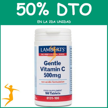 GENTLE VITAMINA C 500Mg. LAMBERTS OFERTA 2UD