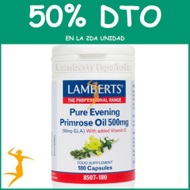 ACEITE DE PRÍMULA PURO 500Mg. LAMBERTS OFERTA 2UD