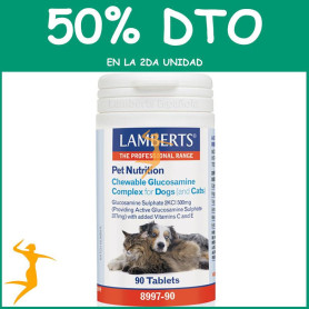 GLUCOSAMINA COMPLEX (PERROS Y GATOS) 90 TABLETAS LAMBERTS OFERTA 2UD