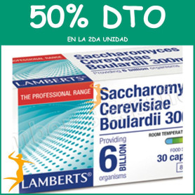 SACCHAROMYCES BOULARDII 30 CÁPSULAS LAMBERTS OFERTA 2UD