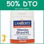 VITAMINA D3 Y K2 60 CÁPSULAS LAMBERTS OFERTA 2UD