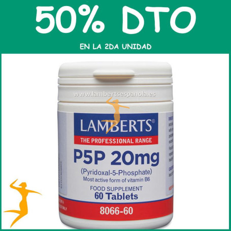 P5P 20Mg. 60 TABLETAS LAMBERTS OFERTA 2UD