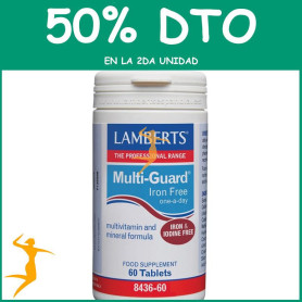 MULTI-GUARD IRON FREE 60 TABLETAS LAMBERTS OFERTA 2UD