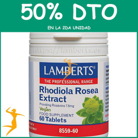 RHODIOLA ROSEA 250Mg 60 TABLETAS LAMBERTS OFERTA 2UD