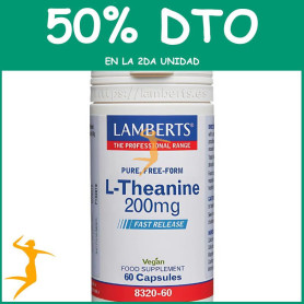 L-TEANINA 200 MG 60 CÁPSULAS LAMBERTS OFERTA 2UD