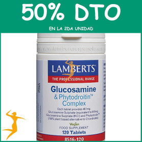 COMPLEJO DE GLUCOSAMINA Y FITODROITINA 120 COMPRIMIDOS LAMBERTS OFERTA 2UD