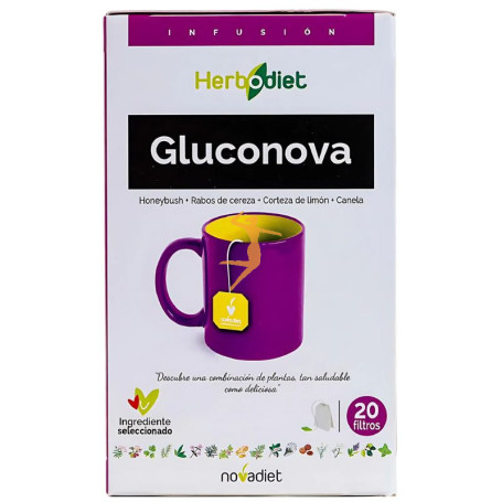 HERBODIET GLUCONOVA 20 FILTROS NOVA DIET