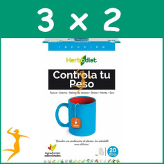 PACK 3x2 HERBODIET CONTROLA TU PESO 20 FILTROS NOVA DIET