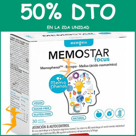 MEMOSTAR FOCUS 30 SOBRES INTERSA OFERTA Segunda unidad al 50%