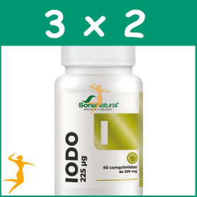 Pack 3x2 IODO LIBERACIÓN SOSTENIDA 60 COMPRIMIDOS SORIA NATURAL