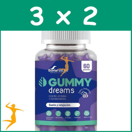 Pack 3x2 DREAMS 60 GOMINOLAS SORIA NATURAL