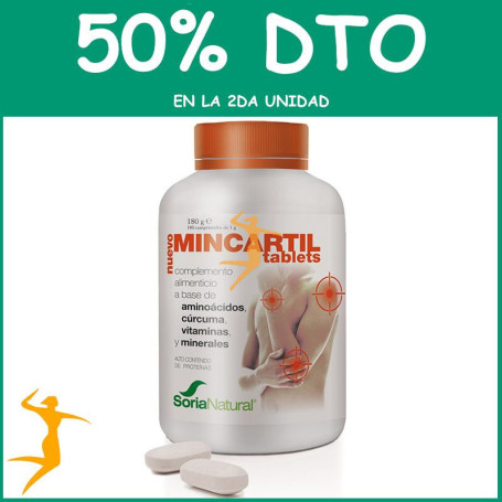 MINCARTIL REFORZADO 180 TABLETS SORIA NATURAL OFERTA 2 UD