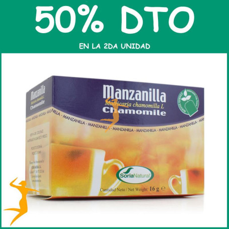 INFUSIONES MANZANILLA SORIA NATURAL OFERTA 2 UD