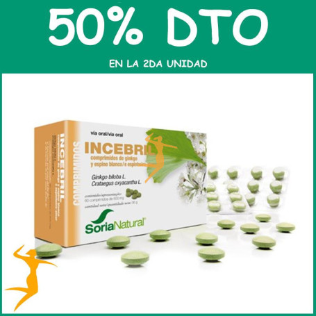 INCEBRIL COMPRIMIDOS SORIA NATURAL OFERTA 2 UD