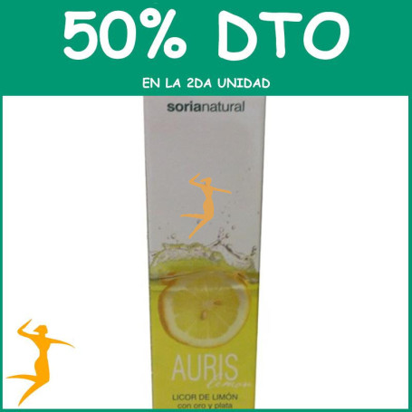 AURIS LEMON - LICOR DE LIMÓN CON ORO Y PLATA SORIA NATURAL OFERTA 2 UD