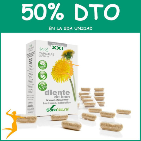 DIENTE DE LEÓN FORMULA XXI 30 CÁPSULAS SORIA NATURAL OFERTA 2 UD