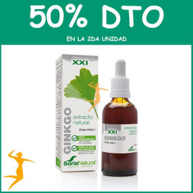 EXTRACTO DE GINKGO FÓRMULA XXI 50Ml. SORIA NATURAL OFERTA 2 UD