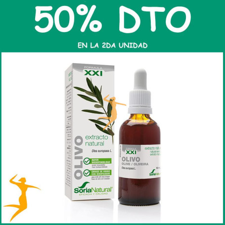 EXTRACTO DE OLIVO FÓRMULA XXI 50Ml. SORIA NATURAL OFERTA 2 UD