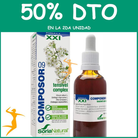 COMPOSOR 9 TENSIVEL COMPLEX 50Ml. SORIA NATURAL OFERTA 2 UD