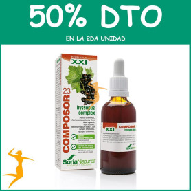 COMPOSOR 23 HYSSOPUS COMPLEX FORMULA XXI 50Ml. SORIA NATURAL OFERTA 2 UD