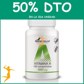 VITAMINA A 250 mgrs. X 150 LIBERACION SOSTENIDA SORIA NATURAL OFERTA 2 UD