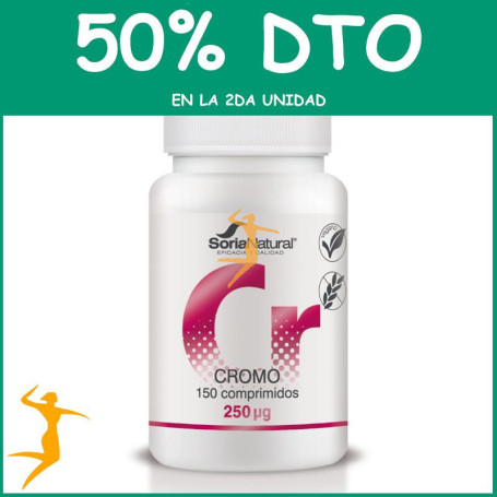 CROMO 250 mgrs. x 150 LIBERACION SOSTENIDA SORIA NATURAL OFERTA 2 UD