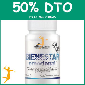 BIENESTAR EMOCIONAL 30 COMPRIMIDOS SORIA NATURAL OFERTA 2 UD