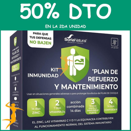 KIT INMUNIDAD PLAN DE REFUERZO Y MANTENIMIENTO SORIA NATURAL OFERTA 2 UD