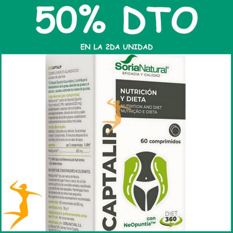 CAPTALIP 60 COMPRIMIDOS SORIA NATURAL OFERTA 2 UD