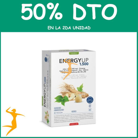 ENERGY UP 1500 20 AMPOLLAS INTERSA LABS OFERTA 2 UD