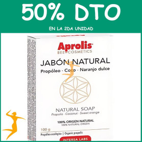 APROLIS JABÓN NATURAL PROPÓLEO-COCO-NARANJO DULCE 100 GR INTERSA OFERTA 2 UD