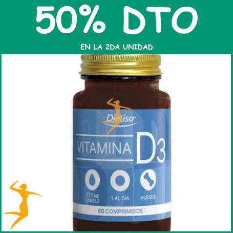 DIETISA VITAMINA D3 60 COMPRIMIDOS DIETISA OFERTA 2 UD