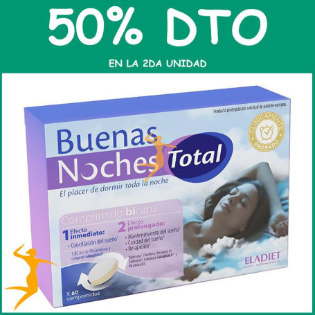 BUENAS NOCHES TOTAL 60 COMPRIMIDOS ELADIET OFERTA 2 UD